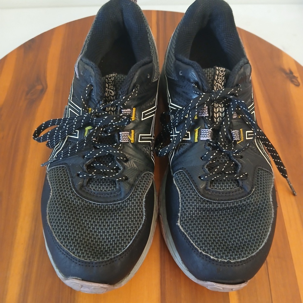 Asics Gel-Venture 8 Running Shoes Womens 8.5 Wide Black Trail Athletic 1012A706 - Picture 3 of 12